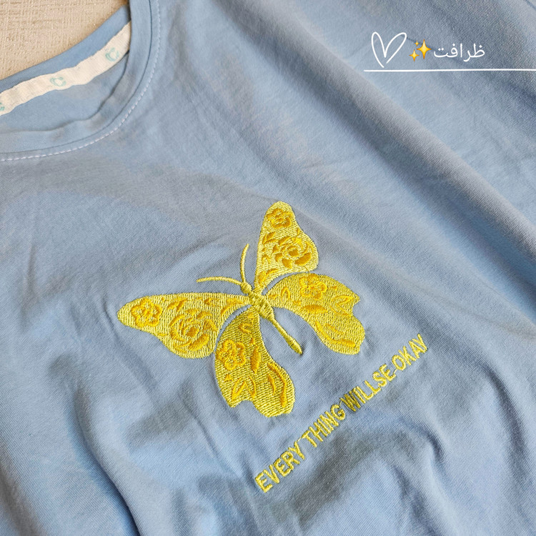 تیشرت باکسی پروانه